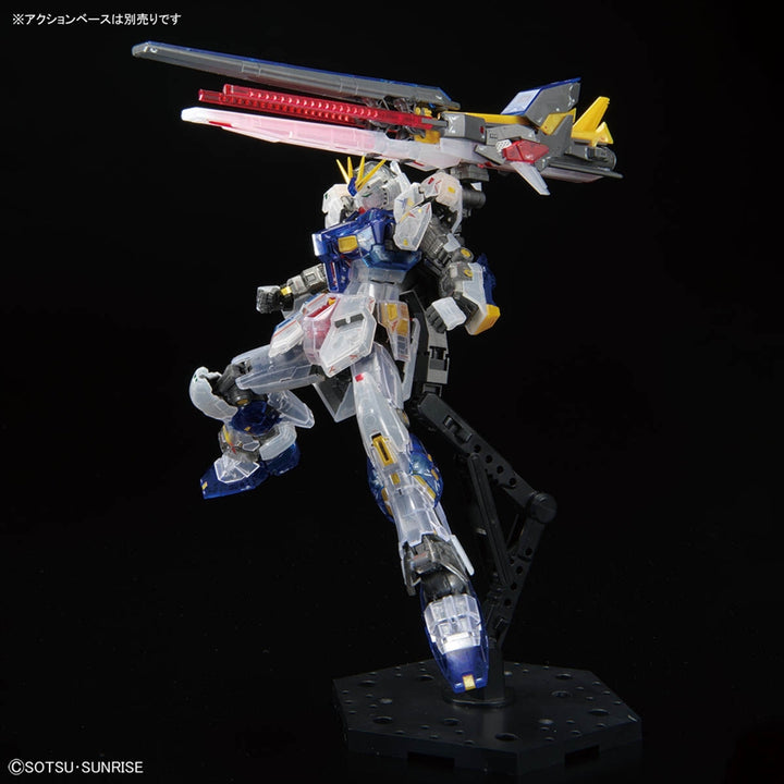 THE GUNDAM BASE LIMITED RG RX-93ff NU GUNDAM [CLEAR COLOR] [SIDE-F FUKUOKA LIMITED]