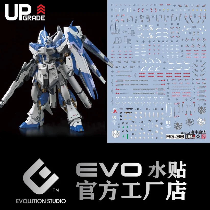 EVO Studio Custom Waterslide Decals | RG RX-93-v2 Hi-Nu Gundam