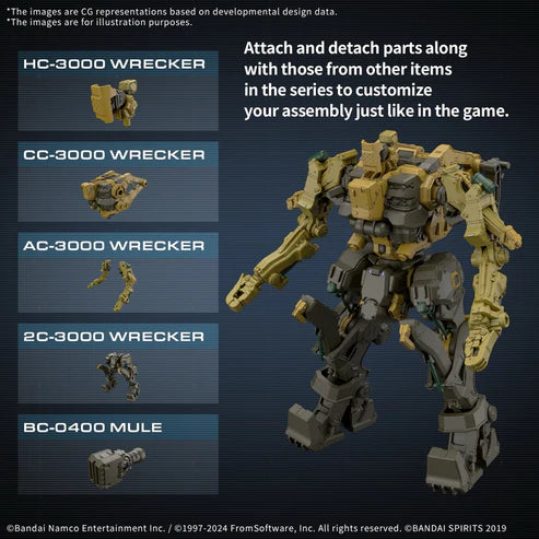 30MM ARMORED CORE VI RaD CC-3000 WRECKER MILK TOOTH