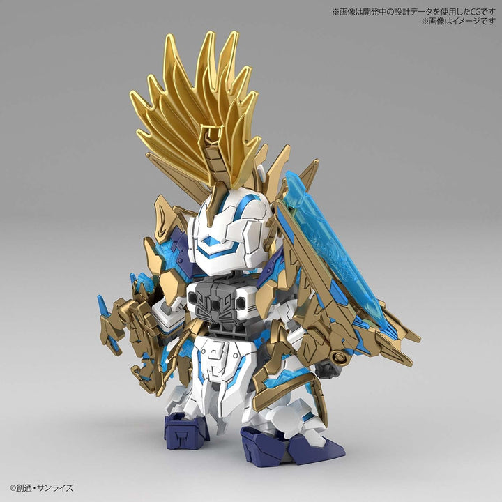 SD WORLD HEROES LONG ZUN LIU AT UNICORN GUNDAM