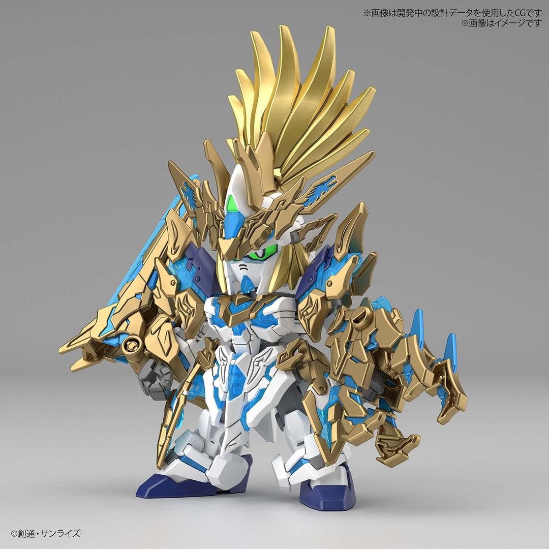 SD WORLD HEROES LONG ZUN LIU AT UNICORN GUNDAM