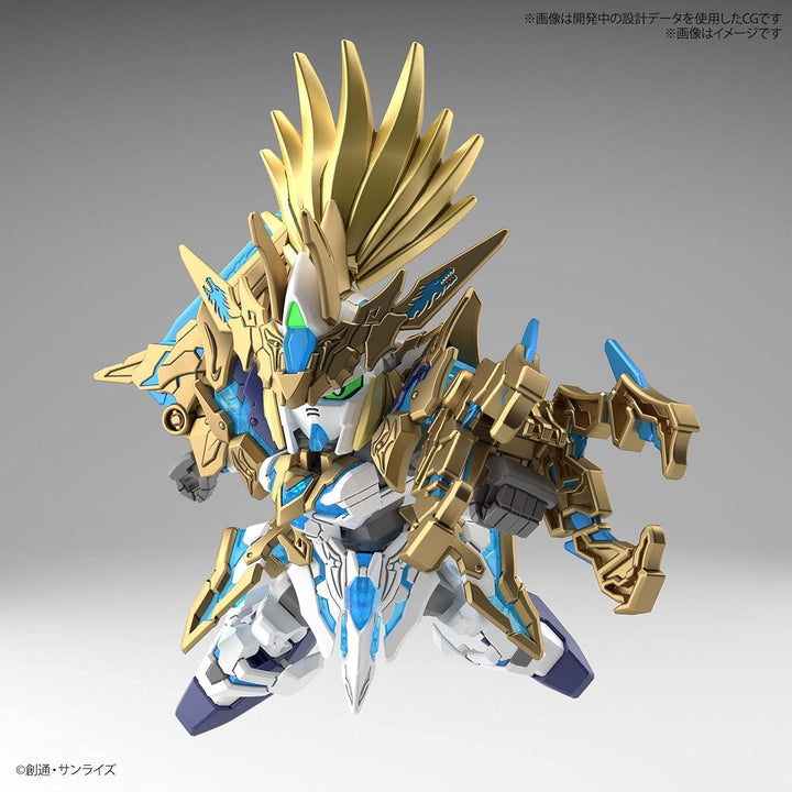 SD WORLD HEROES LONG ZUN LIU AT UNICORN GUNDAM