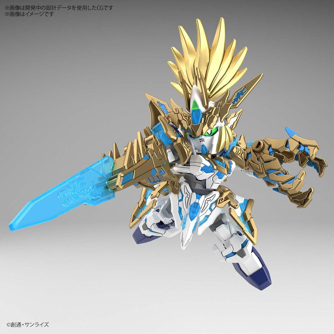 SD WORLD HEROES LONG ZUN LIU AT UNICORN GUNDAM