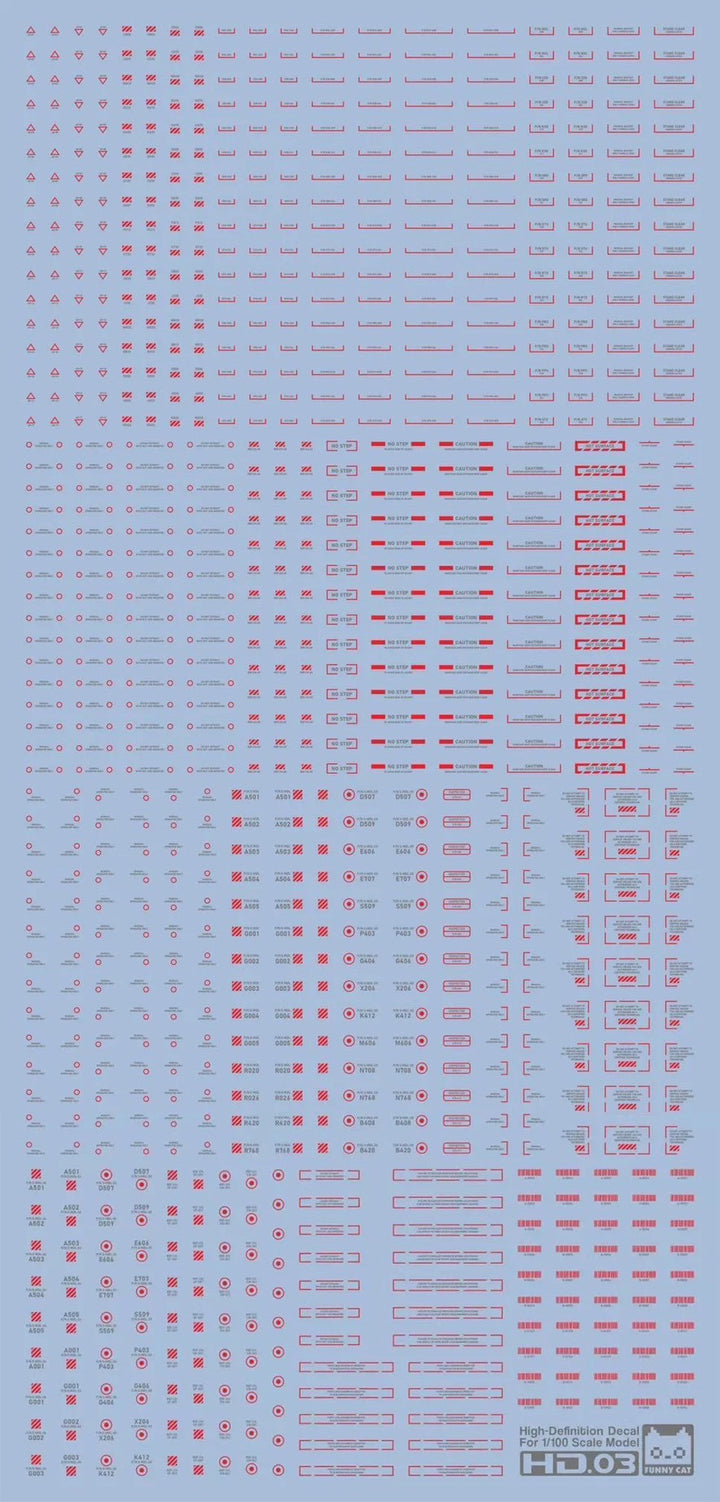 EVO Studio Universal Caution Decals (HD Series) | Combat Red Edition