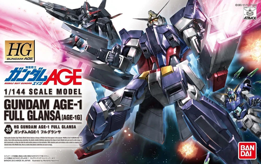 HG AGE-1G GUNDAM AGE-1 FULL GLANSA