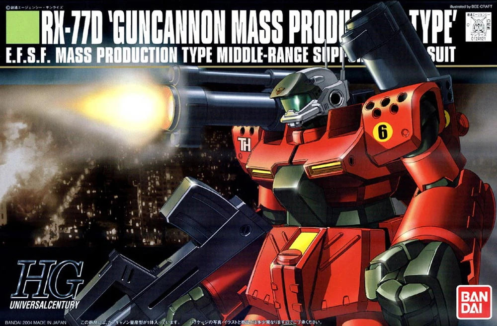 HG RX-77D GUNCANNON MASS PROD. TYPE