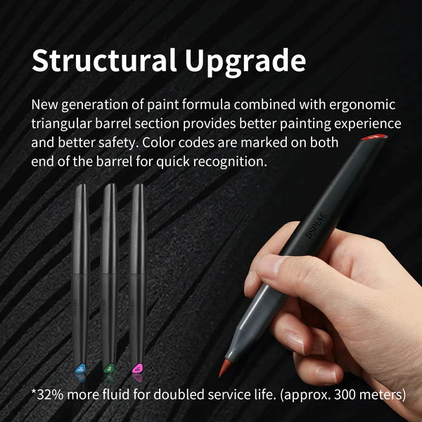 DSPIAE MK-SERIES Wasserbasierte Brush-Marker