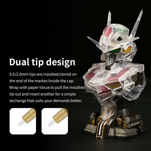 DSPIAE MKA-SERIES Ölbasierte Super Metallic Color Marker