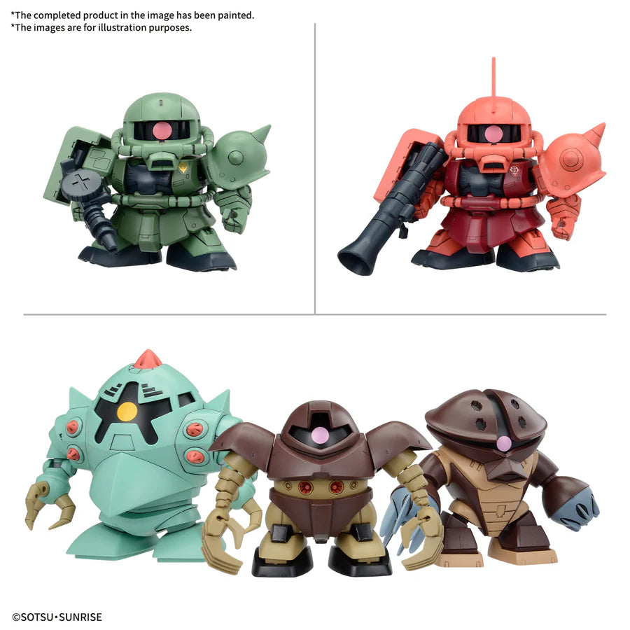 BB SENSHI MS GUNDAM PRINCIPALITY OF ZEON MS SET
