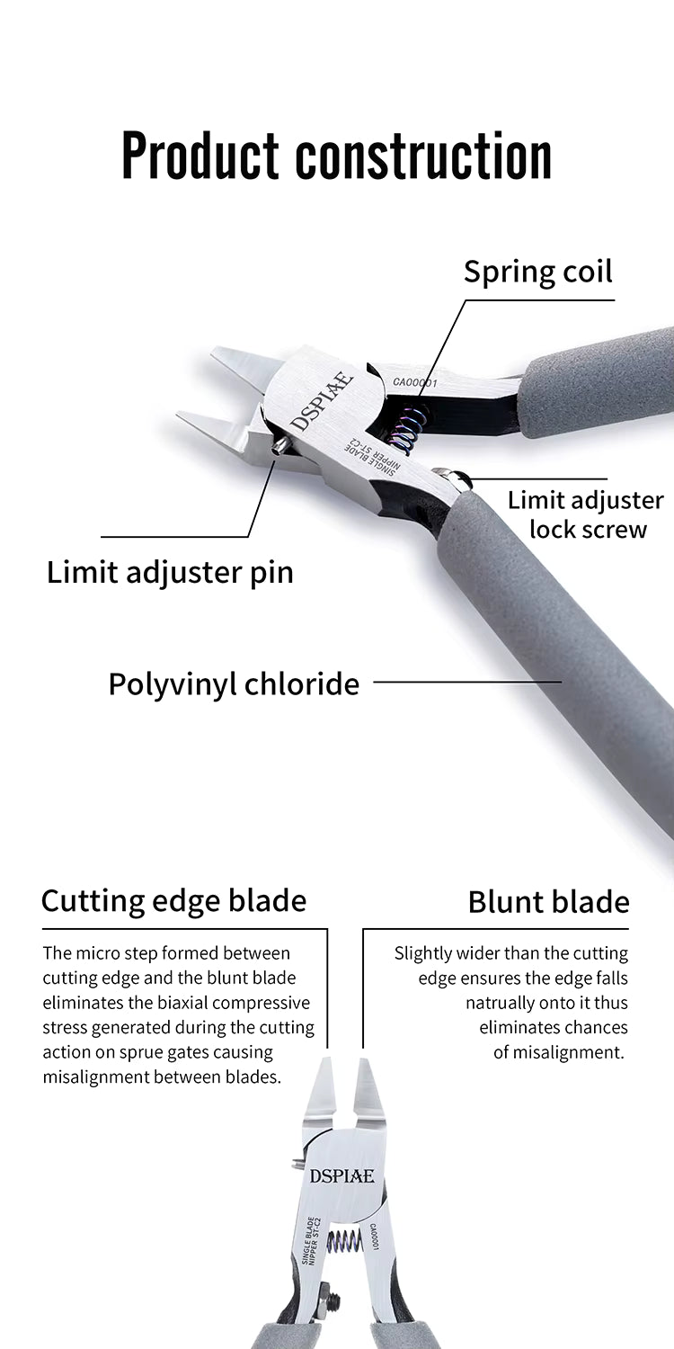DSPIAE ST-C2 Ultradünner Single Blade Nipper