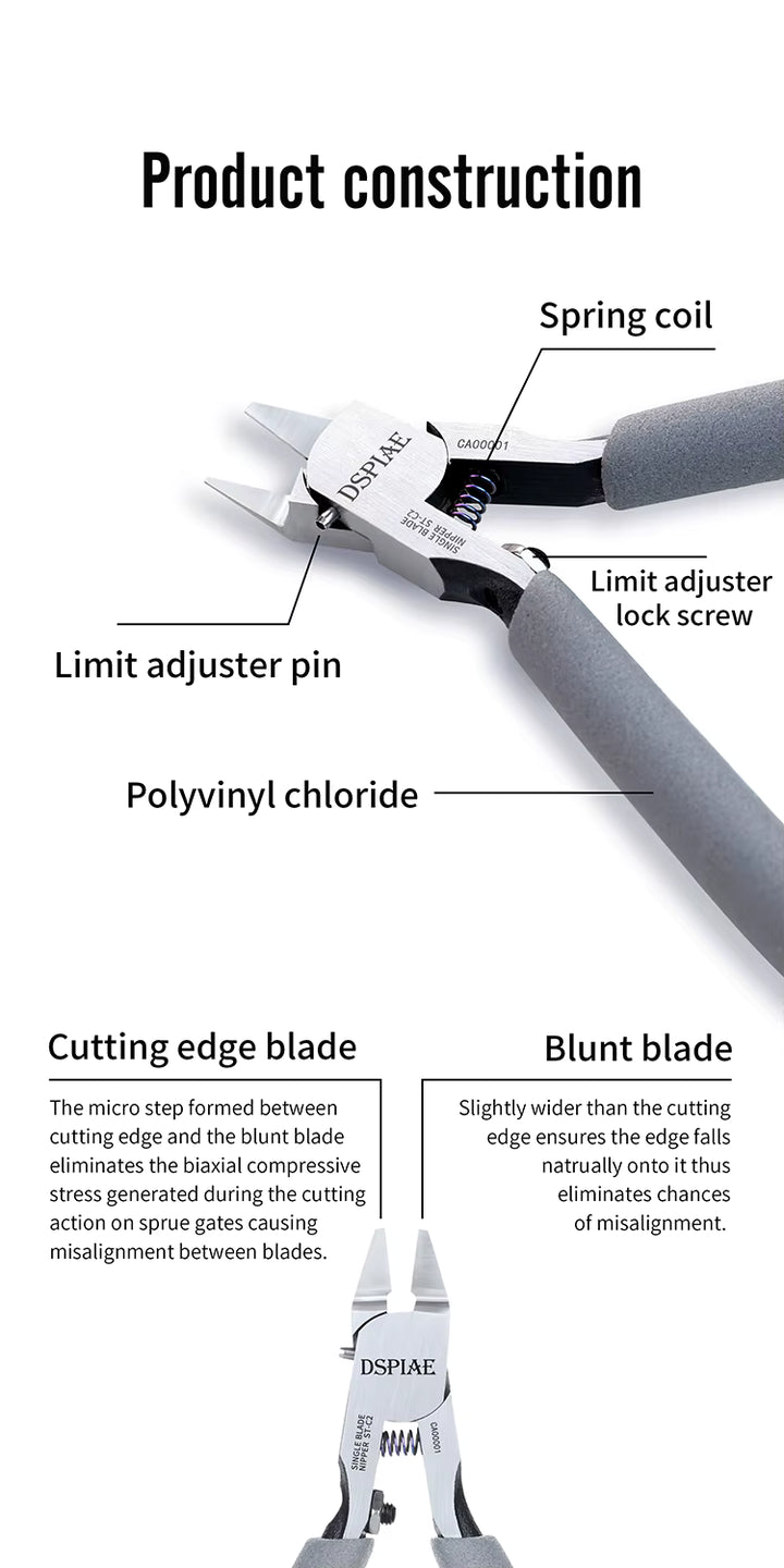 DSPIAE ST-C2 Ultradünner Single Blade Nipper