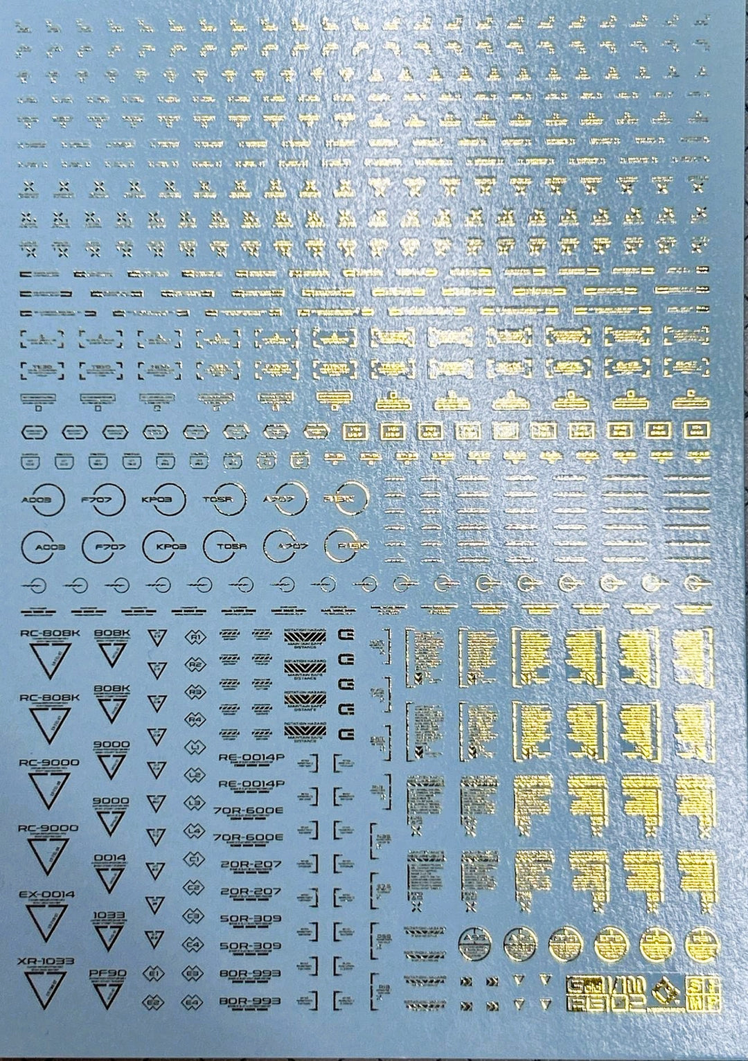 EVO Studio Universal Caution Decals | Premium Gold Foil Edition (RB01-GD)