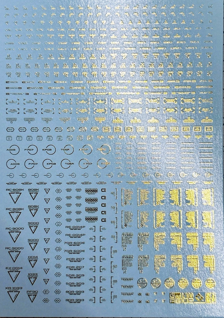 EVO Studio Universal Caution Decals | Premium Gold Foil Edition (RB01-GD)