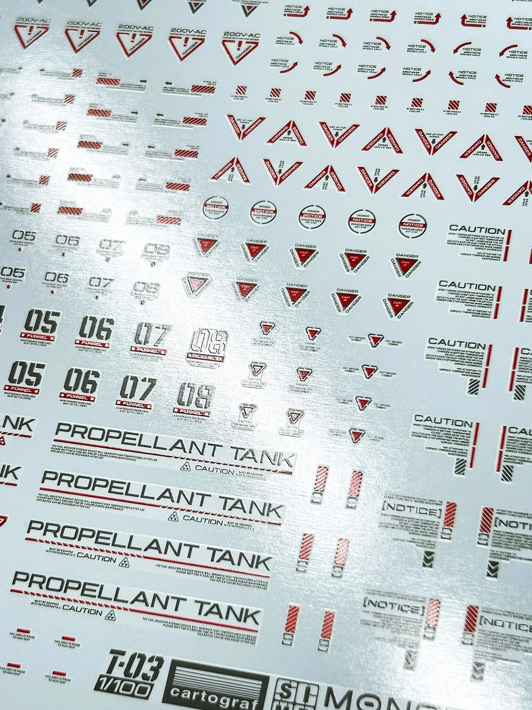 EVO Studio Universal Caution Decals (Monster Series) | Heavy Duty Edition