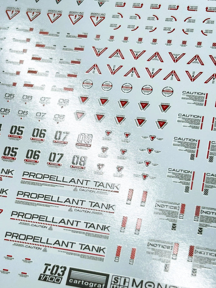 EVO Studio Universal Caution Decals (Monster Series) | Heavy Duty Edition