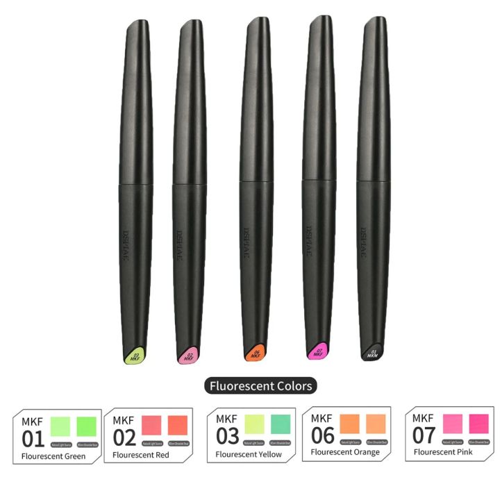 DSPIAE MKF SERIES Wasserbasierte Fluoreszenz Brush-Marker