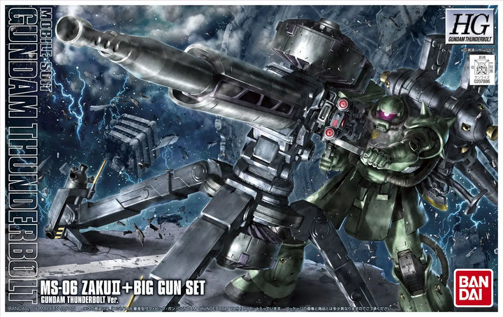 HG MS-06 ZAKU II + BIG GUN SET (Thunderbolt Ver.)