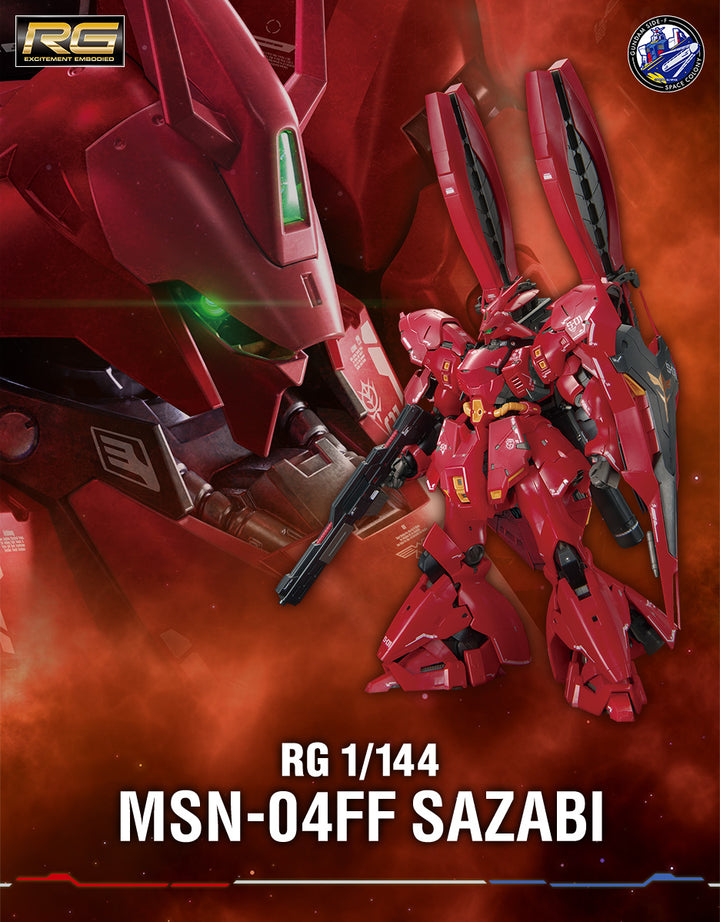THE GUNDAM BASE LIMITED RG MSN-04FF SAZABI [SIDE-F FUKUOKA LIMITED]