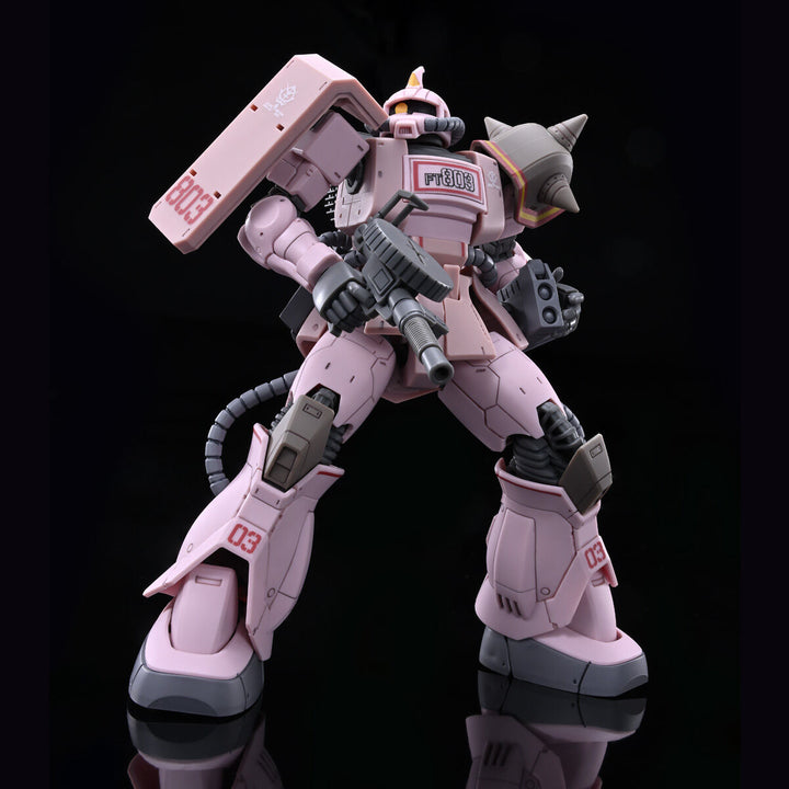 PREMIUM BANDAI HG MS-06D Zaku Desert Type Pink Panther Forces