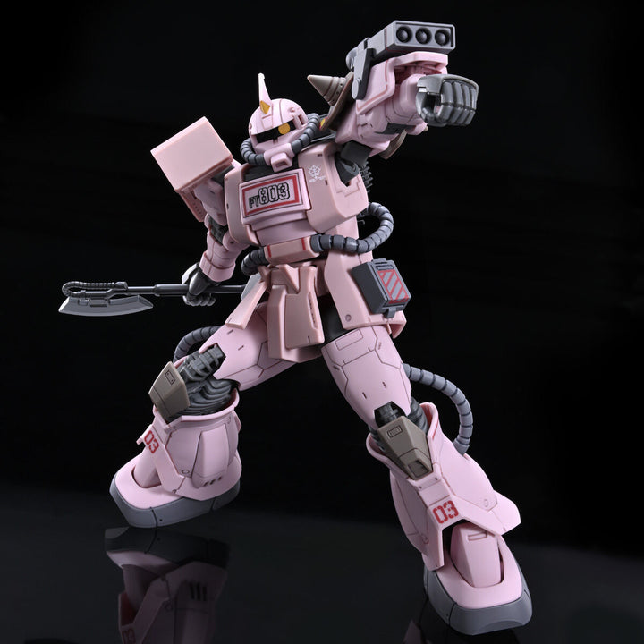 PREMIUM BANDAI HG MS-06D Zaku Desert Type Pink Panther Forces