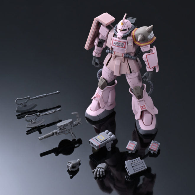 PREMIUM BANDAI HG MS-06D Zaku Desert Type Pink Panther Forces