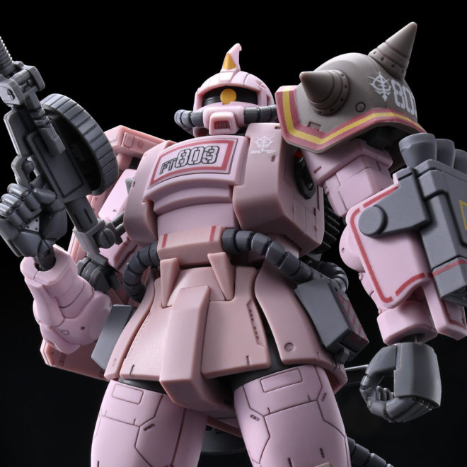 PREMIUM BANDAI HG MS-06D Zaku Desert Type Pink Panther Forces