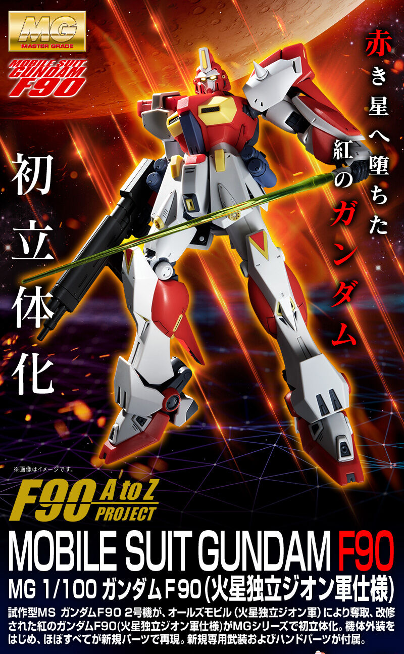 PREMIUM BANDAI MG OMS-90R GUNDAM F90 (Mars Independent Zeon Forces Type)
